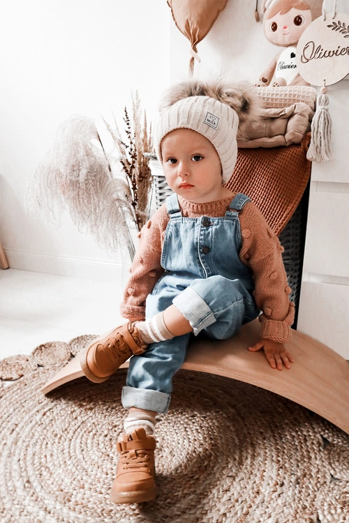 Dziecięce Wysokie Ocieplane Buty Sportowe Camel Clafi