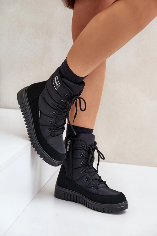 Śniegowce Damskie Progress PROGJ-24-157 Czarne