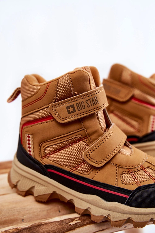 Dziecięce Botki Trapery Memory Foam Big Star KK374158 Camel