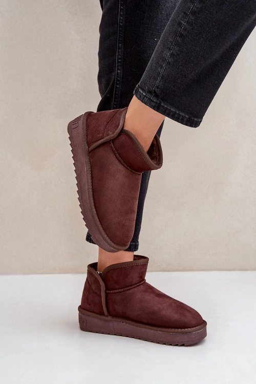 Śniegowce Na Platformie Damskie D.Franklin DFSH370010 Czekoladowe