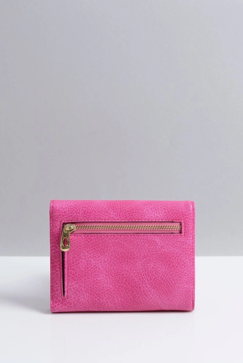 Mały Damski Portfel Portmonetka Fuksja
