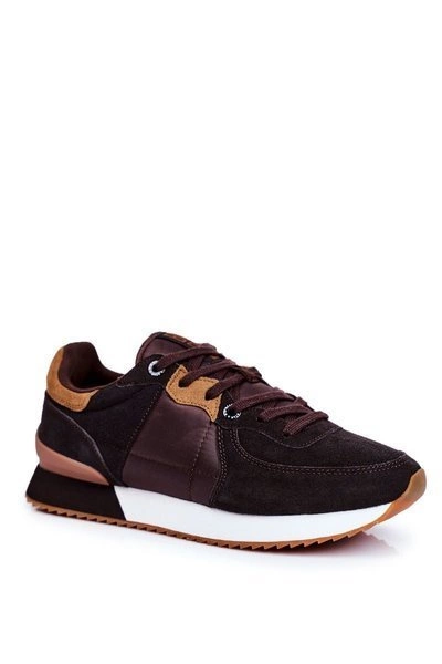 Sportowe Męskie Buty Big Star Brązowe GG174177