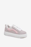 Sneakersy Damskie Na Platformie Szare Tellnira