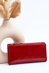 Damski Portfel Zapinany Na Magnes Czerwony Harmale