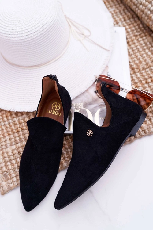 Lu Boo Botki Z Wycięciami Czarne Chelsea