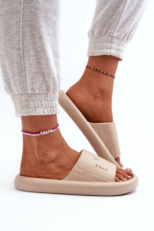 Klapki Piankowe Damskie Lekkie Beżowe Fenicva