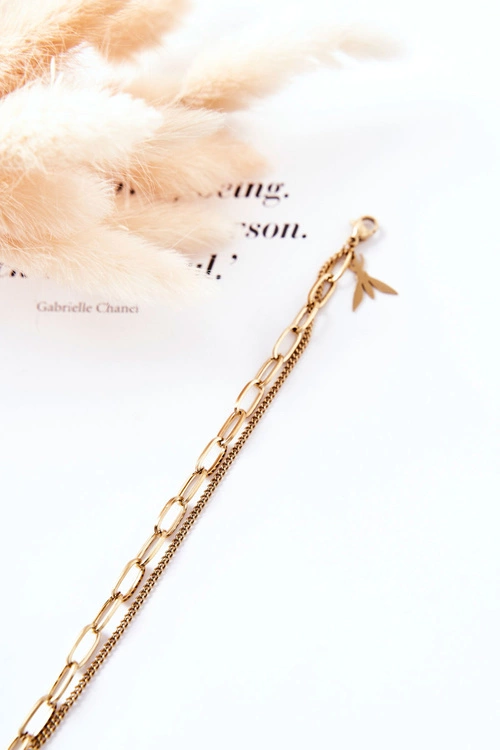 Bransoletka Na Podwójnym Łańcuszku Złota Tristy