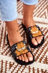 Damskie Klapki Garfield ZAXY Czarne FF285073