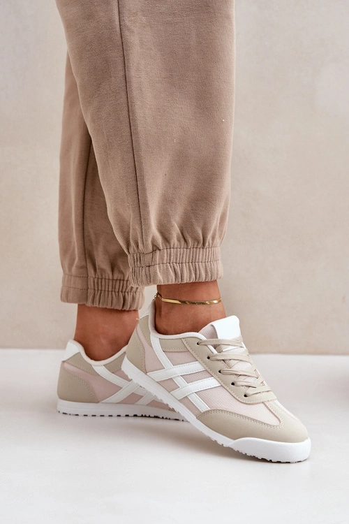 Niskie Tenisówki Trampki Damskie Beżowe Eezore