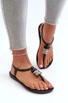 Damskie Płaskie Sandały Japonki 83507 Ipanema Class Blown Up Sandal Fem Czarne