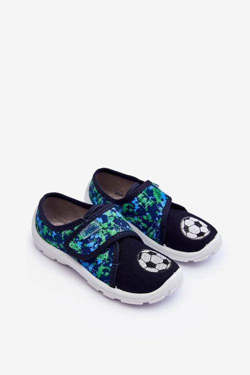 Chłopięce Papcie Piłki Befado 974X506 Granatowe