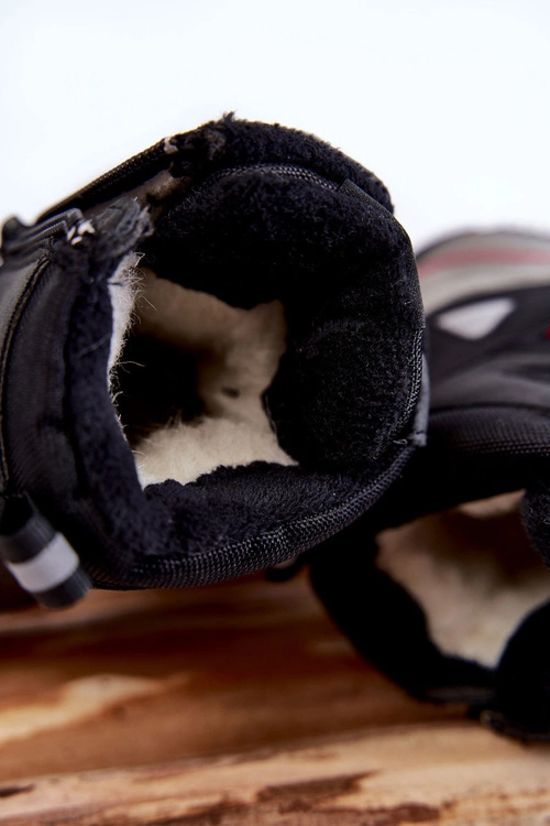 Dziecięce Botki Trapery Ocieplane Wełną Czarne Marco