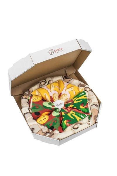 Skarpetki Rainbow Socks Pizza 4 Pary Hawajska Włoska Wegetariańska
