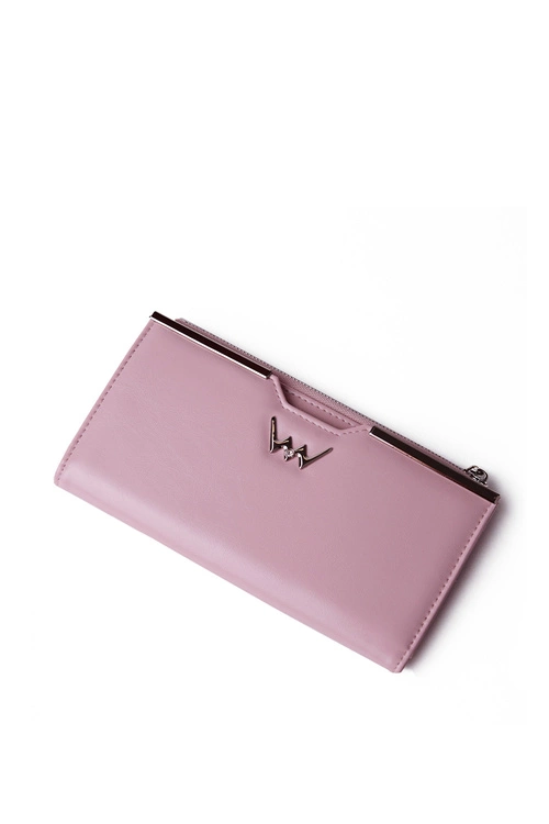 Duży Portfel Na Napy Jasnoróżowy Nadine