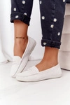 Damskie Zamszowe Mokasyny Big Star HH274665 Ecru