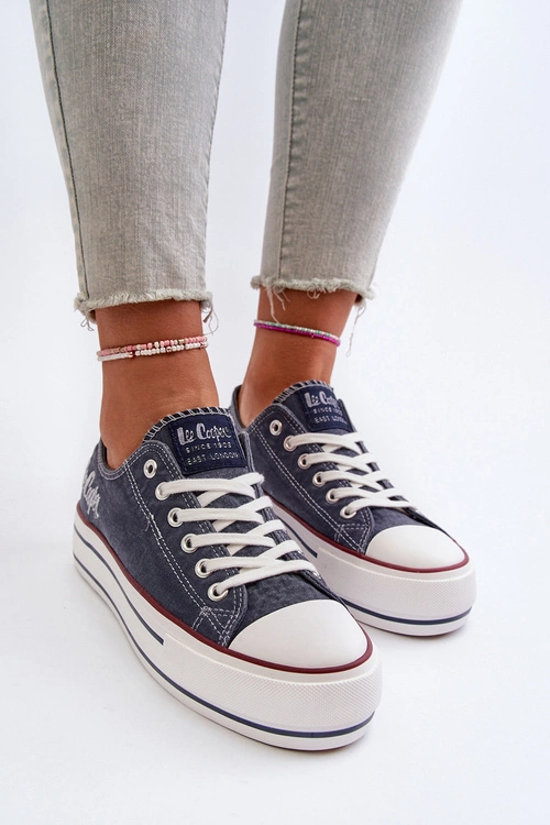 Trampki Damskie Na Grubej Podeszwie Lee Cooper LCW-24-31-2220 Granatowe