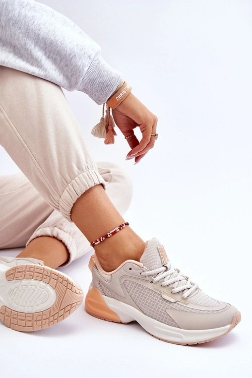 Wygodne Buty Sportowe Memory Foam System Big Star LL274336 Beżowe