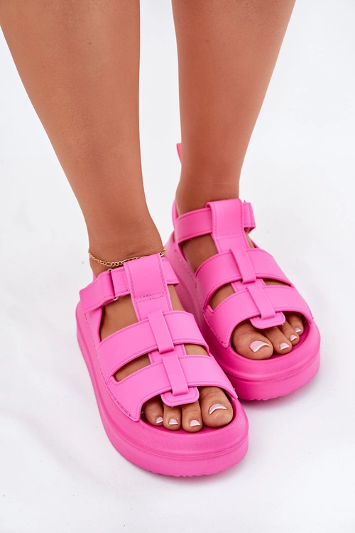 Sandały Damskie Na Platformie Fuksja Nitavelia