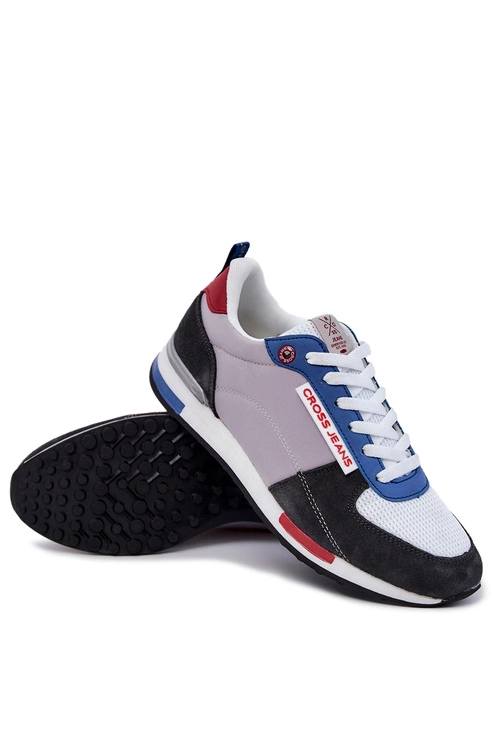 Obuwie Sportowe Męskie Cross Jeans JJ1R4010C Szare