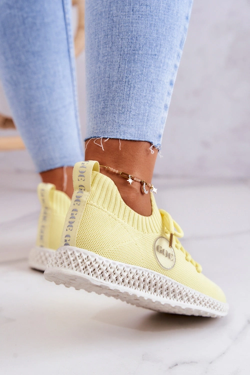 Damskie Sportowe Buty GOE JJ2N4150 Żółte