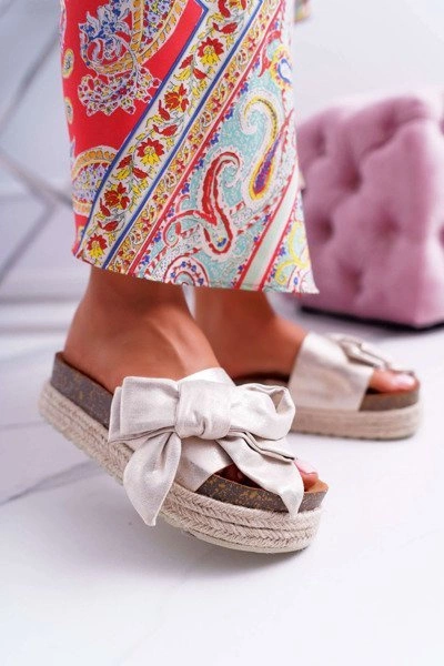 Klapki Damskie Vices Złote 6275