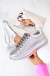 Sneakersy Buty Sportowe Dżety GOE JJ2N4048 Srebrne