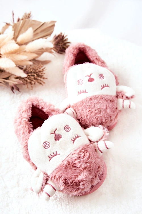 Dziecięce Papcie Baranek Różowe Hollie