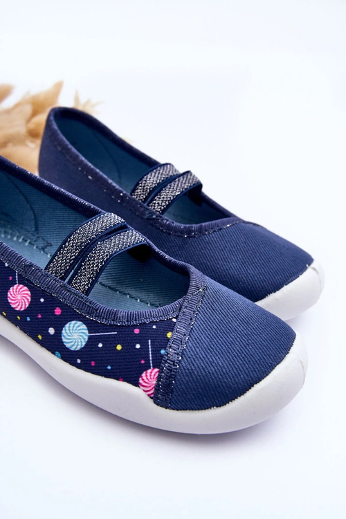 Papcie Baleriny Befado 116X316 Granatowe