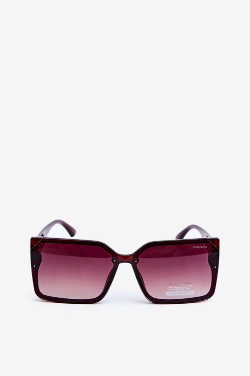 Kwadratowe Okulary Przeciwsłoneczne Damskie UV400 Brązowe