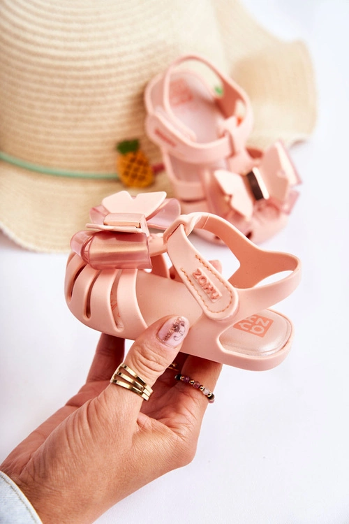 Dziecięce Sandałki Na Rzep Pachnące ZAXY JJ385036 Nude