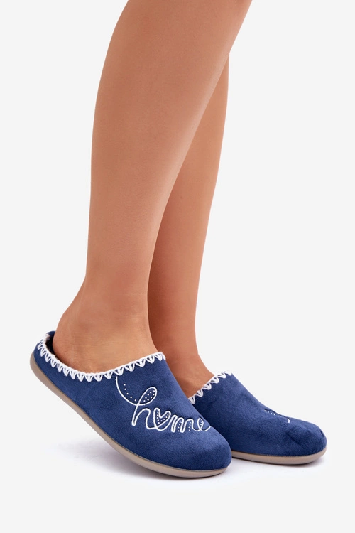 Obuwie Domowe Kapcie Damskie Inblu GF000026 Granatowe