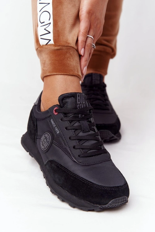 Damskie Sportowe Buty Memory Foam Big Star HH274528 Czarne