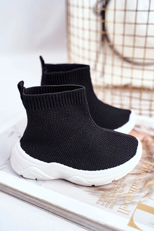 Obuwie Sportowe Dziecięce Wysokie Czarne Viki