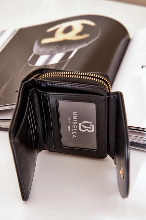 Portfel Damski Z Eko Skóry Czarny Congaia