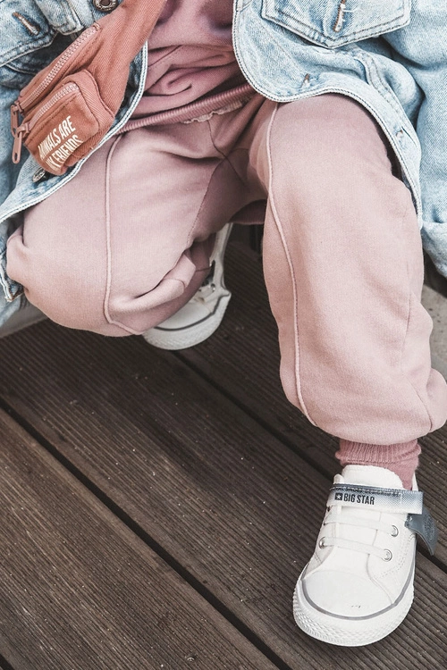 Dziecięce Niskie Trampki BIG STAR JJ374075 Białe