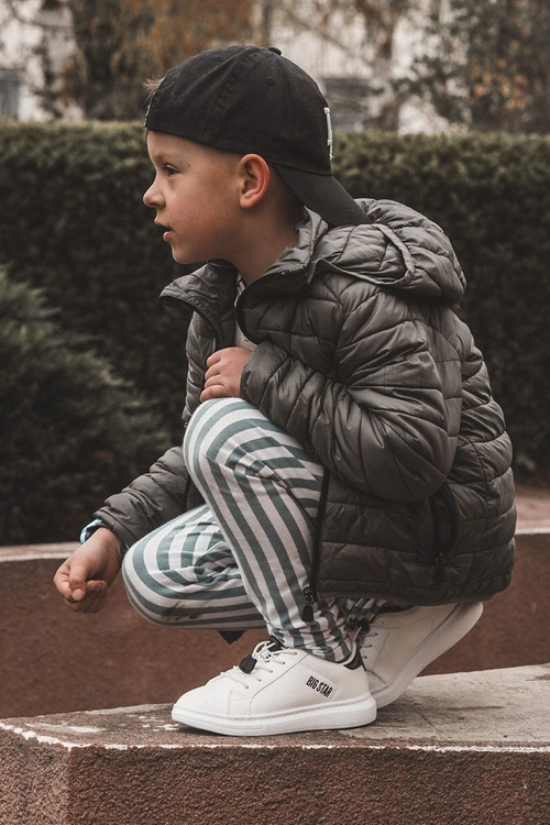 Dziecięce Sportowe Buty Big Star JJ374069 Biało-Czarne