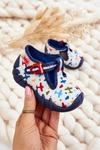 Buty Papcie Befado Samoloty 110P463 Biało-Granatowe