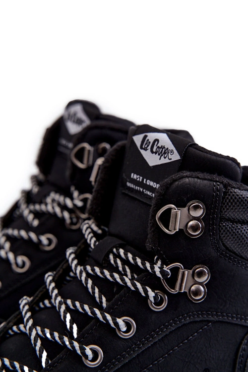 Męskie Botki Buty Trekkingowe Ocieplane Lee Cooper LCJ-22-31-1457 Czarne