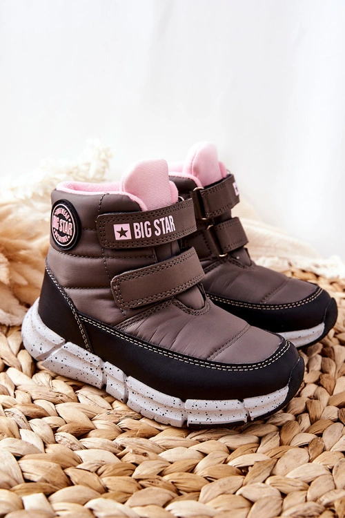 Dziecięce Śniegowce Memory Foam Big Star II374071 Szare