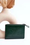 Damski Portfel Z Ekoskóry Ciemnozielony Cudea