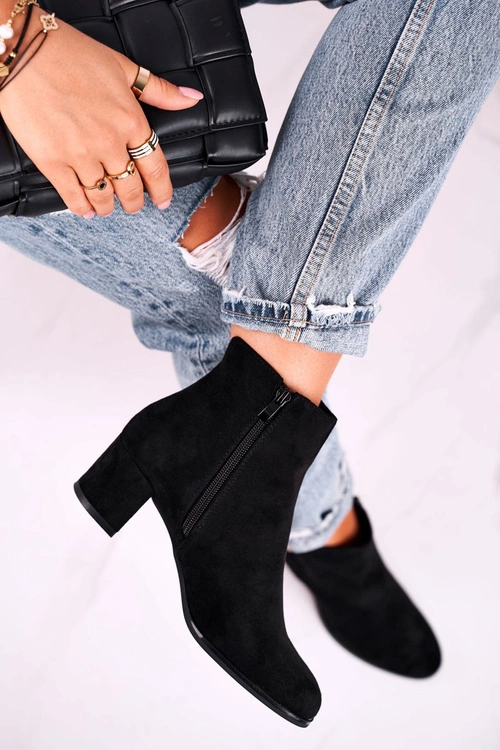 Botki Damskie Sergio Leone Czarne BT528