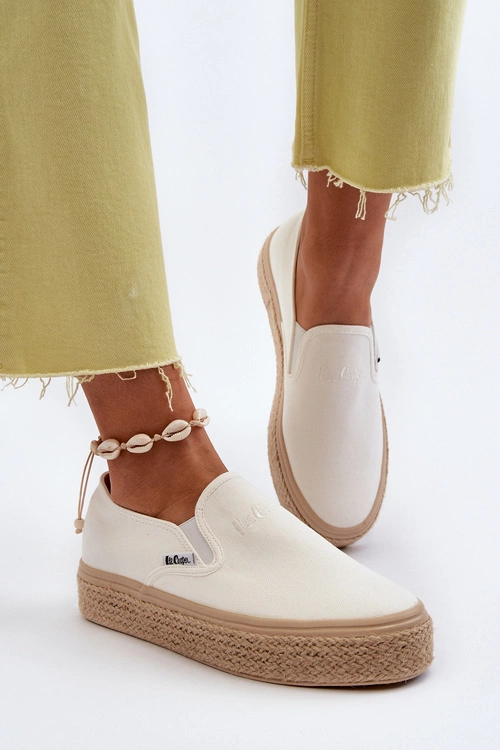 Damskie Trampki Slip-On Z Plecionką Lee Cooper LCW-24-44-2430