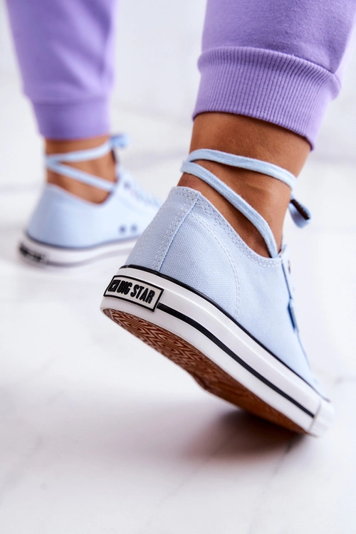 Niskie Trampki Damskie Big Star JJ274A004 Niebieskie