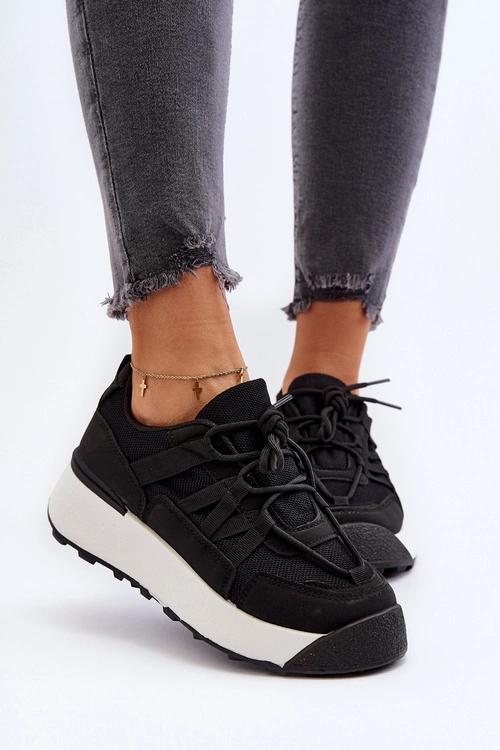 Damskie Buty Sportowe Sneakersy Czarne Phyrena