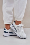 Buty Sportowe Sneakersy Damskie Big Star NN274A103 HI-POLY SYSTEM Biało-Granatowe