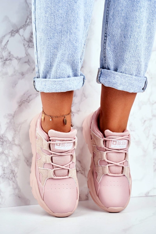 Damskie Sportowe Buty Big Star Różowe GG274637