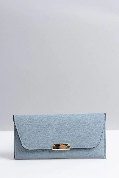 Stylowy Duży Niebieski Portfel Damski