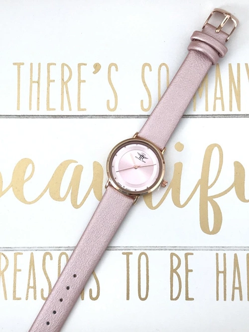 Damski Zegarek Michael John Paule Różowy Metaliczny