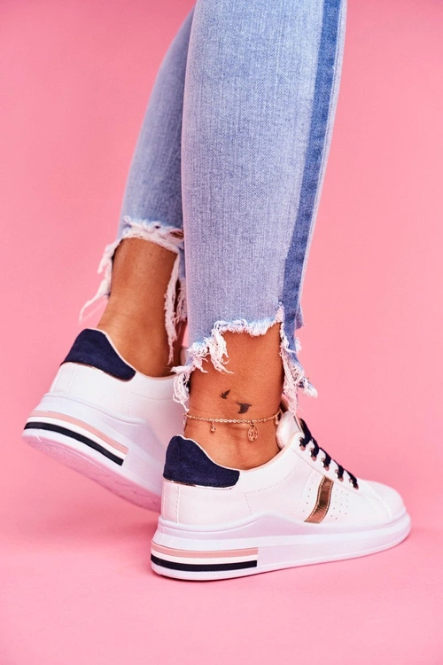 Sportowe Damskie Buty Białe Mirra