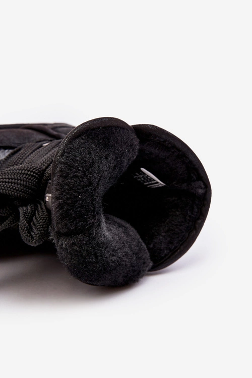 Damskie Śniegowce Z Wiązaniem D.Franklin DFSH370006 Czarne